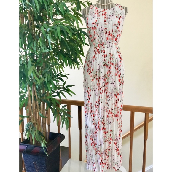 NWOT Banana Republic Floral Maxi Dress Size XS - Picture 4 of 9